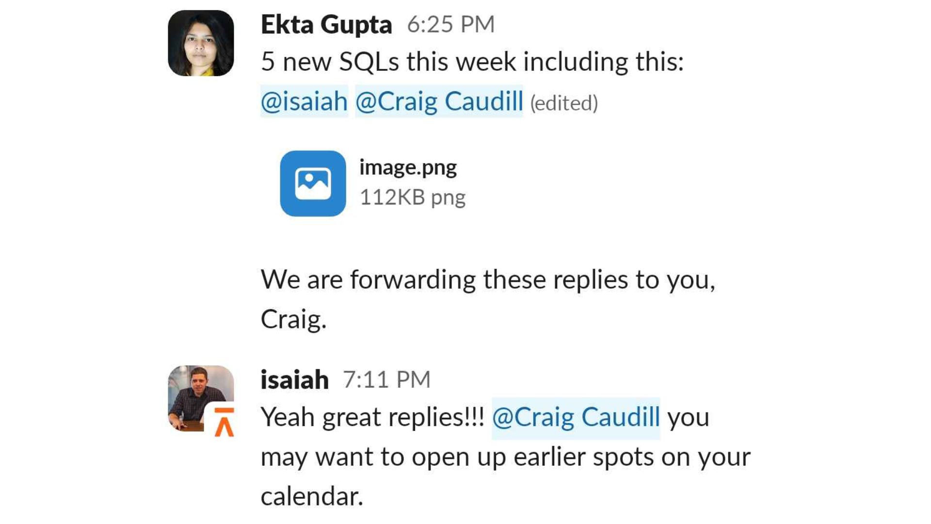 Isaiah McPeak Testimonial Screenshot