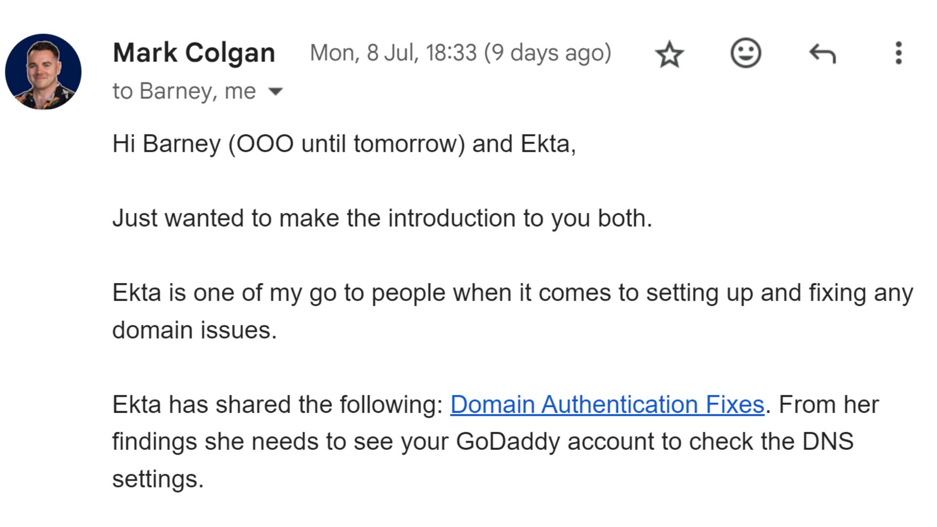 Mark Colgan Testimonial Screenshot
